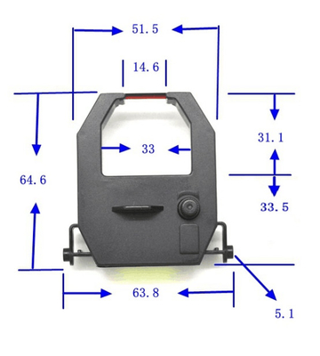China Two-Color (Red/Black) ATR242 Replacement Ribbons For Commet ATR240 And ATR360 Time Recorders supplier