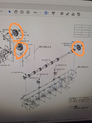 Improved parts For Noritsu QSS29 Minilab Gear A053917-01 + B014584-01 + A093909 supplier