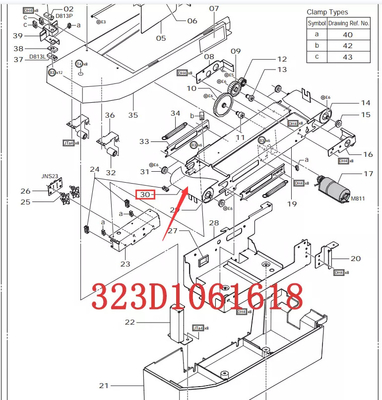 323D1061618D 323D1061618 Spare Part Belt for Frontier FUJI 550/570 Minilab supplier