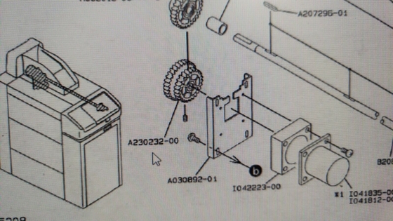 Noritsu film processor 60 HZ GEAR A230232 Dual Driver Gear metal center V30 Minilab supplier