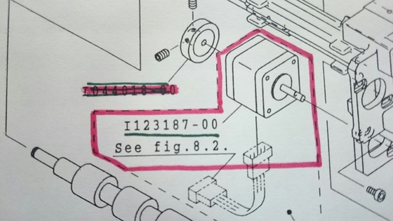 I123187 I123187 00 Noritsu QSS3201 3202 Minilab Spare Part Pulse Motor supplier