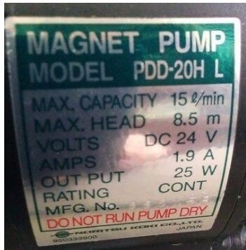 NORITSU KOKI MAGNET PUMP W405846 02 W405846 MODEL PDD 20H L FOR NORITSU FUJI GRETAG supplier