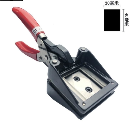 Square Hand Photo Cutter Aluminium Alloy For Passport Photo 30mm X 40mm supplier