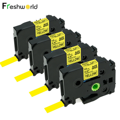 4PK TZe-631 TZ631 Compatible With Brother P Touch Label Tape 12mm Yellow PT-H100 supplier