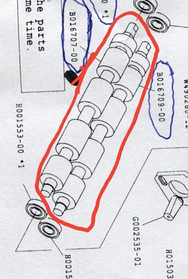 B016707 + B016709 Noritsu Minilab Roller Used supplier
