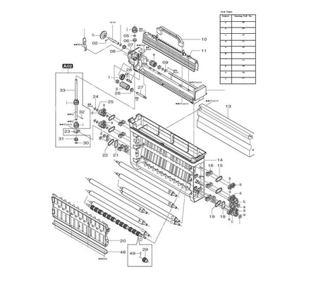 349D1060189C 349D1060189D 349d1060189 Plate, rack side for Fuji 550/570 minilab (PS1) supplier